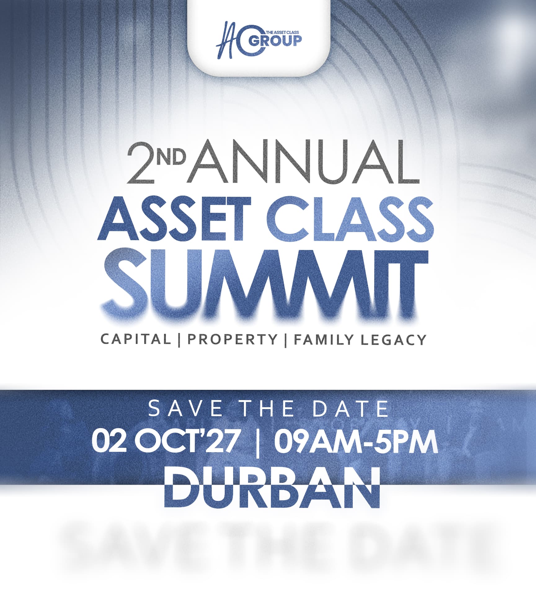 2nd Annual Asset Class Summit 2027 flyer